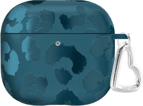 Vista 13 de VELVET CAVIAR Funda compatible con AirPods 4 con llavero, bonitas fundas protectoras duras de 4ª generación para mujer, diseño de lunares azules