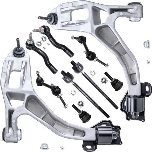 Vista 182 de Detroit Axle - Kit de suspensión delantera de 10 piezas para Chevrolet Trailblazer GMC Envoy 2004-2007 2005 2006 Soportes de brazo de control
