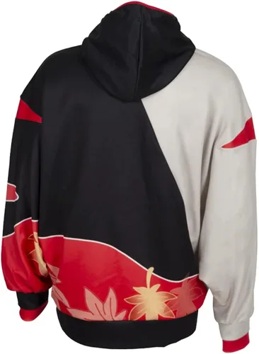 Vista 5 de Kaedehara Kazuha - Sudadera con capucha estampada en 3D diseño de Moblie con capucha manga de murciélagos disfraz de Halloween y cosplay