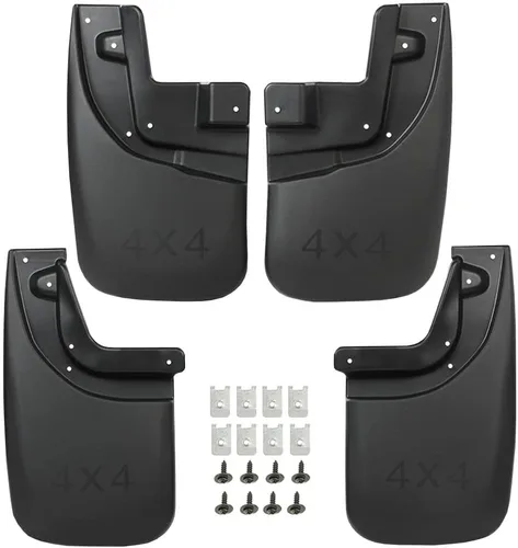Vista 11 de G-PLUS Guardabarros moldeados resistentes compatibles con Toyota Tacoma 2005-2015, guardabarros protectores contra salpicaduras 2 piezas