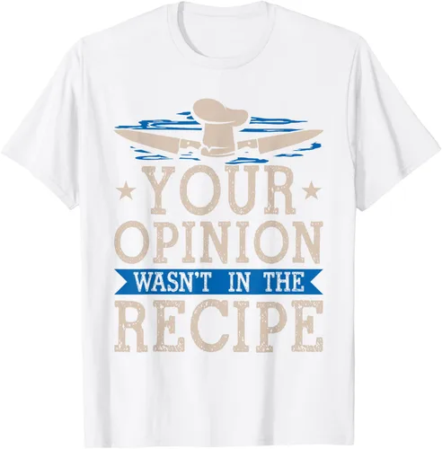 Vista 53 de Cooking Your Opinion Wasnot In The Recipe Chef Cook Baker - Camiseta, Negro, S