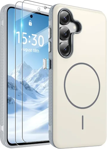 Vista 325 de Jshru Funda para Samsung Galaxy S26 Plus/Galaxy S25 Plus: para Galaxy S24 Plus [compatible con Magsafe] [2 protectores de pantalla HD] cubierta