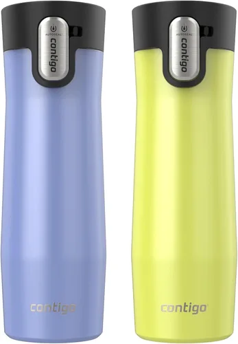 Vista 30 de Contigo AUTOSEAL West Loop - Taza de viaje de acero inoxidable aislada al vacío con tapa fácil de limpiar, 12 onzas, arándano