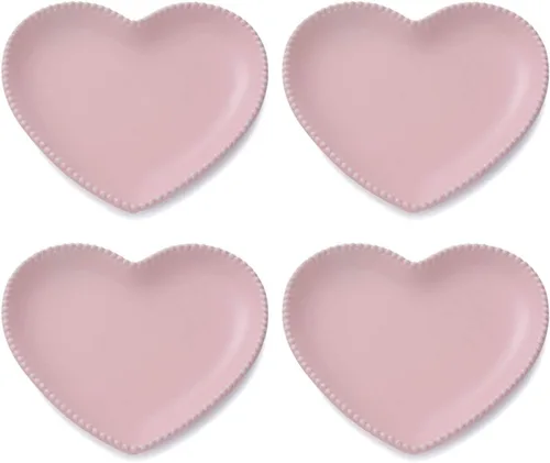 Vista 2 de CHOOLD Elegante plato de postre en forma de corazón de cerámica para fiesta de cocina, 7 pulgadas - 1 unidad