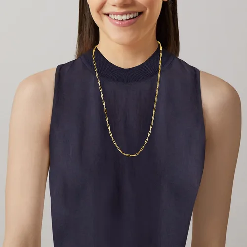Vista 5 de RS Pure by Ross-Simons Italian 14kt Yellow Gold Paper Clip Link Necklace