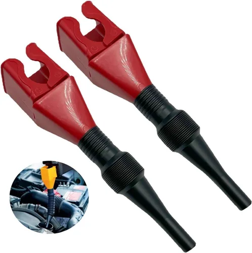 Vista 14 de Embudo de plástico retráctil para cambio de aceite para automóviles y motocicletas (A-Blue+White)