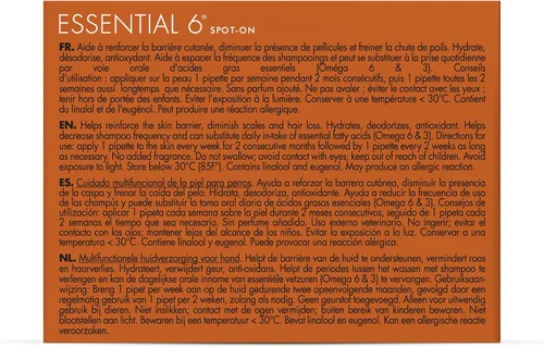 Vista 2 de Dermoscent Essential 6 spot-on - Cuidado de la piel para perros con caspa y alivio de alergias con aceite de vitamina E - Antipicazón para perros