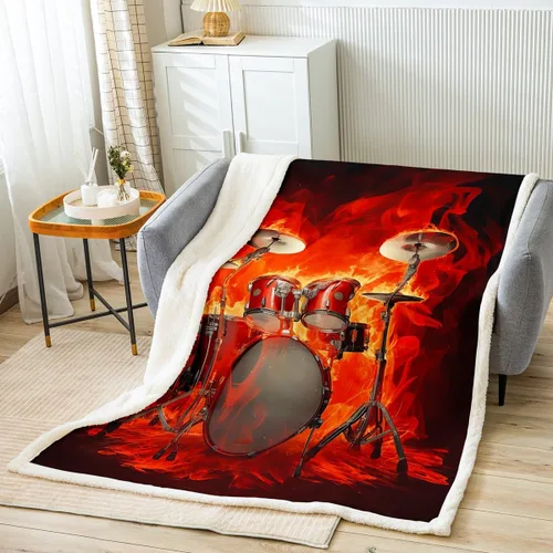 Vista 8 de Feelyou - Manta de forro polar con estampado de melocotones, diseño tropical de frutas, suave y linda, para cama, sofá, sillón, decoración de Multi