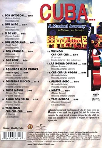 Vista 2 de Cuba... A Musical Journey Su Musica, Sus Paisajes DVD