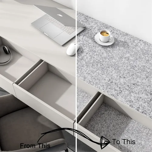 Vista 6 de Decotalk Papel tapiz plateado con purpurina para despegar y pegar para paredes, papel tapiz brillante extraíble de 17.7 x 120 pulgadas, papel