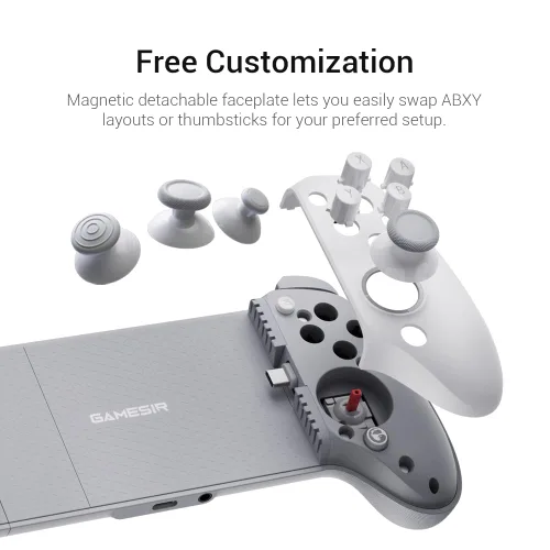 Vista 6 de GameSir G8 Plus MFi iPhone Controller, Apple MFi Certified USB-C Gaming Controller for iPhone 15/16/17 Series, Compatible with iPad Mini & Android