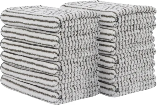Vista 9 de SINLAND Toallas Faciales de Microfibra Ultra Suaves Paños de Lavado Faciales Paño Facial para Baño 12 Pulgadas x 12 Pulgadas Paquete de 6