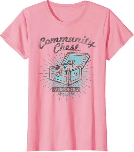 Vista 8 de Monopoly Camiseta Community Chest, gris, S Gris Oscuro