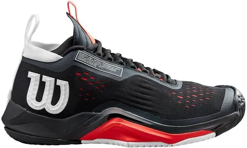 Vista 3 de WILSON Tenis Rush Pro Tour Mid para hombre, color blanco y negro, Multicolorido
