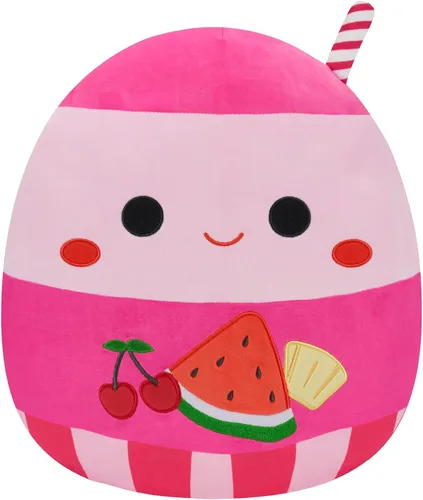 Vista 11 de Squishmallows Gato original de 14 pulgadas Cam Calicó con sombrero morado - Peluche oficial de Jazwares grande y ultrasuave
