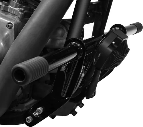 Vista 3 de Green-L Protector de barra de choque de carretera para Harley modelos Dyna 2006-2017 con control medio delantero 1 1/4 pulgadas protector de motor