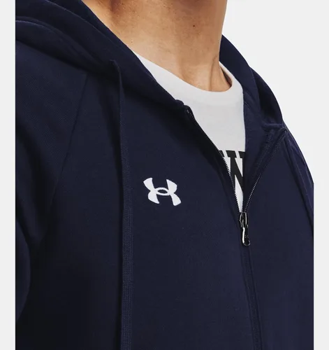 Vista 4 de Under Armour Sudadera con capucha Rival Fleece con cremallera completa para hombre