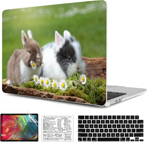 Vista 10 de Funda compatible con MacBook Air de 15 pulgadas 2026 2025-2023 Release M5 A3448 M4 A3241 M3 A3114 M2 A2941 Funda de plástico duradera con cubierta
