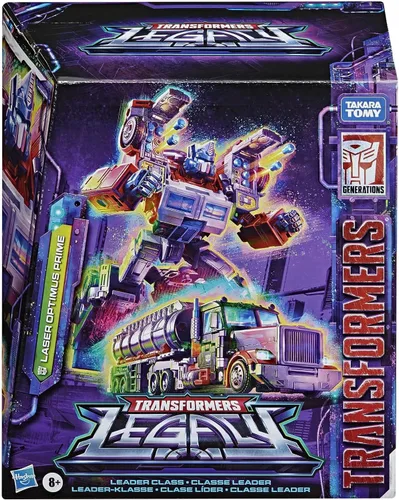Vista 2 de Transformers Toys Generations Legacy Series Leader G2 Universe Laser Optimus Prime - Figura de acción para niños de 8 años en adelante, 7 pulgadas