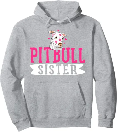 Vista 3 de Pitbull Sister Pit Bull Terrier Dog Pibble Owner - Sudadera con capucha, Negro
