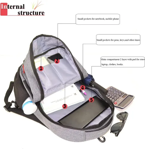 Vista 5 de d'yallee Bolsa de tenis para hombres y mujeres, racquetball, pickleball paddle squash, bolsa cruzada deportiva para adultos con puerto de carga USB