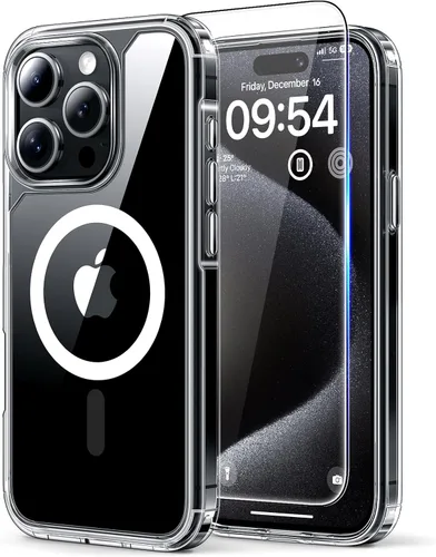 Vista 89 de TAURI Funda para iPhone 17, antiamarilleamiento con protector de pantalla, protección de grado militar, a prueba de golpes, delgada para iPhone 17