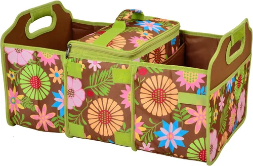 Vista 9 de Picnic at Ascot Organizador de maletero plegable de 3 secciones, con enfriador extraíble, diseñado y aprobado de calidad en los Estados Unidos