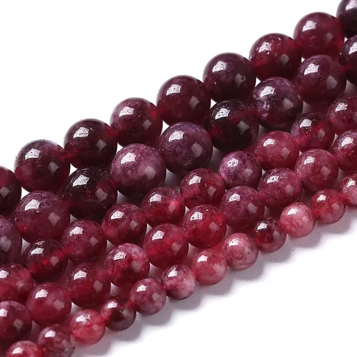 Vista 56 de 100 cuentas de piedra multicolor natural de 0.236 pulgadas (0.236 in), cuentas espaciadoras sueltas redondas para hacer pulseras, collares, aretes