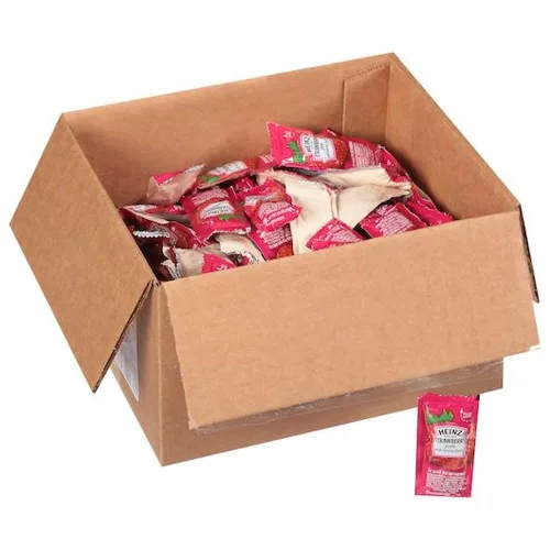 Vista 4 de Mermelada de fresa, bolsa para apretar, 0.5 onzas, 200 cajas