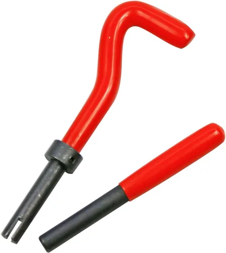 Vista 4 de Kit de reparación de roscas, M12 x 0.059 in Kit de inserción de reparación de rosca métrica compatible con herramientas de mano para reparación
