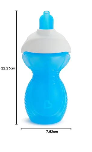 Vista 7 de Munchkin® Click Lock™ - Vaso sorbo con popote para niños pequeños, 9 onzas, paquete de 2, azul/morado