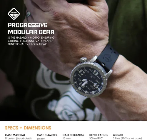 Vista 35 de HAZARD 4 Heavy Water Diver™ : Titanium Tritium Dive-Watch