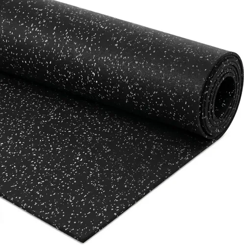 Vista 13 de Rollo de piso de goma resistente de 1/4" de espesor de Floor Inc Tapetes de piso de goma reciclada flexibles para gimnasio en casa Tapete