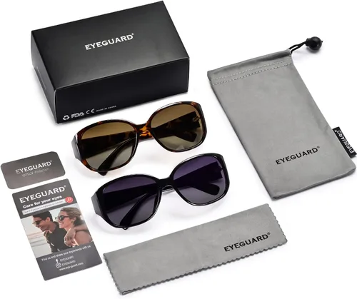 Vista 6 de EYEGUARD Gafas de sol polarizadas para mujer estilo retro vintage protección UV400