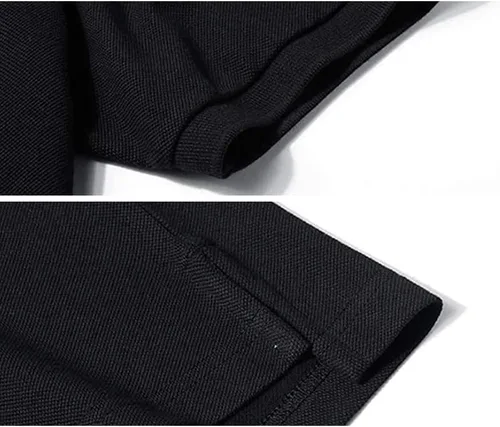 Vista 2 de WOAIXIA Polo de manga corta con bordado de calavera y espadas pirata para hombre