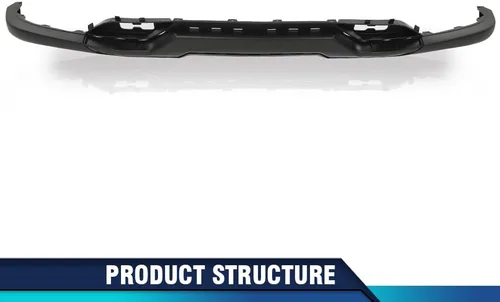 Vista 2 de PIT66 Cenefa de parachoques delantero texturizada con agujeros de gancho de remolque compatible con Chevy Silverado 1500 2016-2018/Silverado 1500 LD