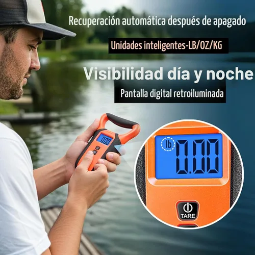 Vista 5 de Báscula de pescado flotante impermeable con estuche de transporte