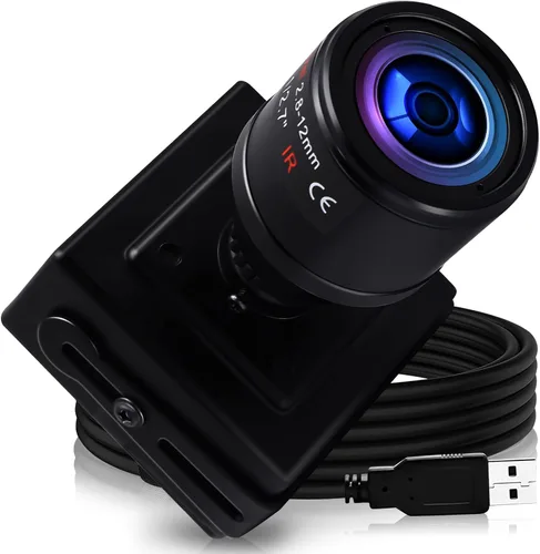 Vista 10 de HD USB Camera Manual Zoom Webcam 2.8-12mm Variable Focus PC Camera for Computer Mini UVC USB2.0 Web Camera Varifocal Lens High Speed 720P USB Camera
