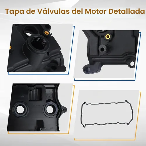 Vista 6 de PAROD 13264JA00A 13270-JA00A Engine Valve Cover w/Gasket L4 2.5L
