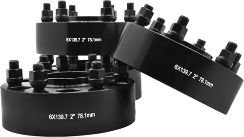 Vista 3 de ADAPTADORES ESPACIADORES DE RUEDAS GRUESAS DE 2" CON BUJE CéNTRICO DE 6 x 5.5, ORIFICIO DE BUJE DE 78.1, PARA CHEVY Y GMC, 4