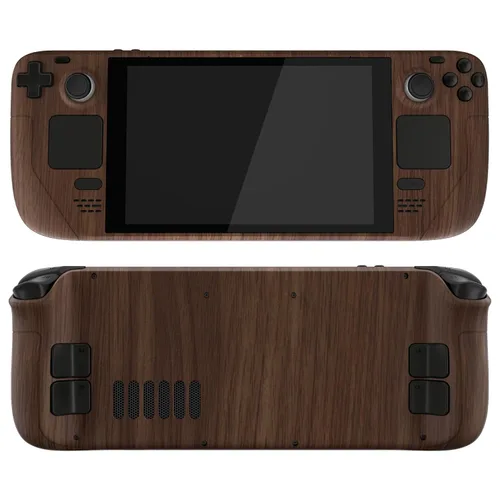 Vista 4 de eXtremeRate Juego completo de carcasa de bricolaje con botones para Steam Deck LCD, placa frontal personalizada de repuesto para Steam Deck LCD