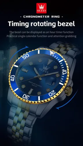 Vista 6 de OLEVS Relojes para Hombre de Acero Inoxidable Elegantes de Cara Grande Impermeables de Lujo con Fecha para Hombre de Pulsera con Cara Casual
