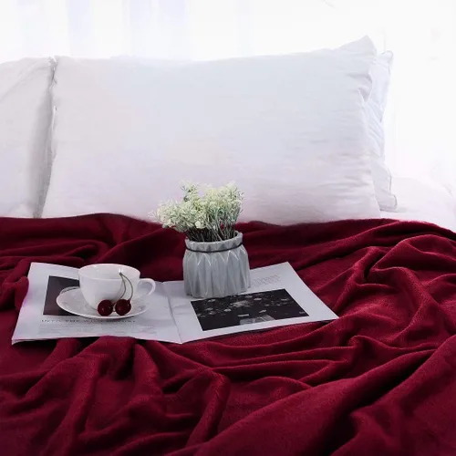Vista 3 de uxcell Manta afelpada, suave, ligera, de microfibra, para cama o sofá