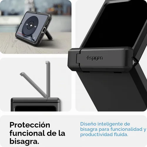 Vista 5 de Spigen Tough Armor Pro [protección de bisagra] diseñada para Galaxy Z Flip