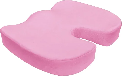 Vista 10 de Bookishbunny Silla de oficina ortopédica de espuma viscoelástica para coxis y almohadilla para asiento de automóvil, cojín cómodo para el dolor