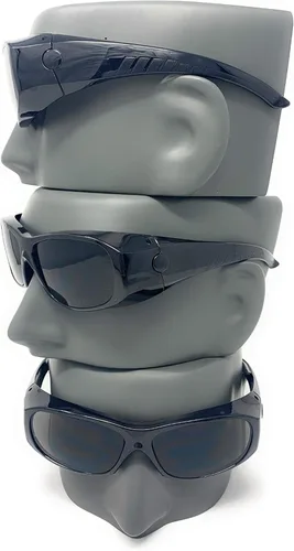 Vista 5 de The Defender - Lentes de lectura de seguridad envolventes, lentes de sol tintados con protector lateral