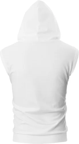 Vista 3 de Ohoo Sudadera con capucha para hombre, ajuste delgado, ligera, con cremallera