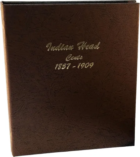 Vista 4 de Álbum de monedas Dansco US Flying Eagle y Centavo Cabeza India con estuche 1857-1909#7101 Céntimos indios