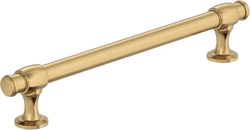 Vista 15 de Amerock Mango de gabinete Bronce champán 3-3/4 pulgadas (96 mm) de centro a centro Winsome paquete de 1 unidad Tirador de cajón Manija