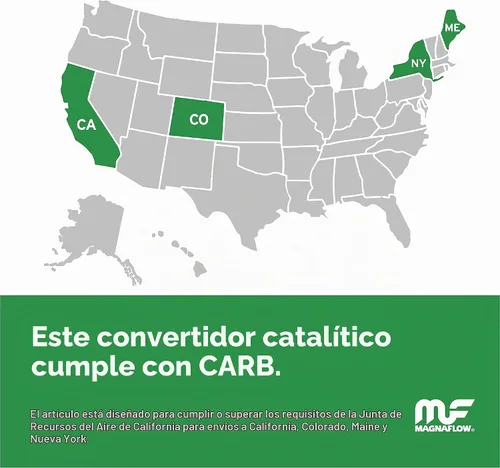 Vista 2 de MagnaFlow 447205 - Convertidor catalítico universal (compatible con CARB)